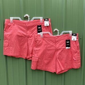 Lee Women's Mid Rise Utility Cargo Short 2-Pack Size 18
